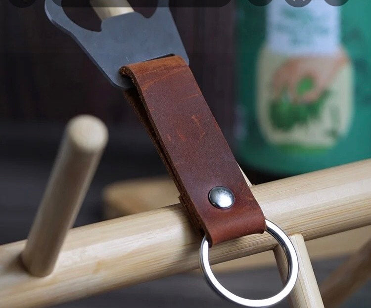 Horse Leather Multipurpose Keychain